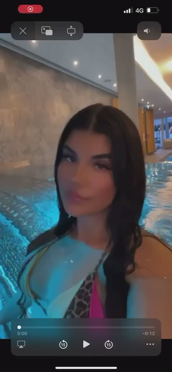Nicole Dobrikov – New Video Nudes Show Big Nipples Under The Pool Orgasms