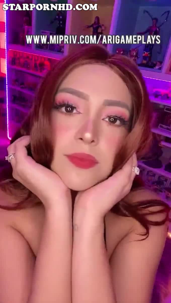AriGameplays Tease with erotic body !!! Naked Video