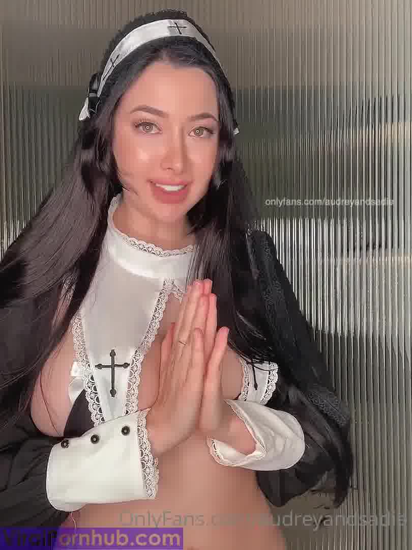 Audreyandsadie Sexy Nun Praying For Sins And Rubbing PussyHard Onlyfans