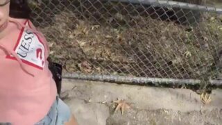 Little Caprice Nude Blowjob & Masturbation In Public