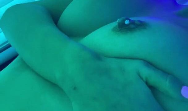 Emily BIack Nude tanning machine