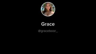 Grace Boor Black Bikini Tiktok Video