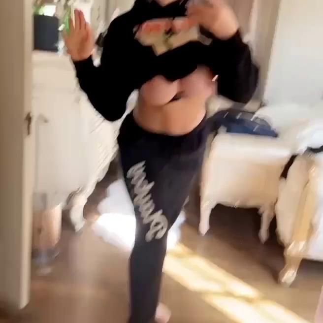 Mia Malkova Nude Boobs Mirror Dancing