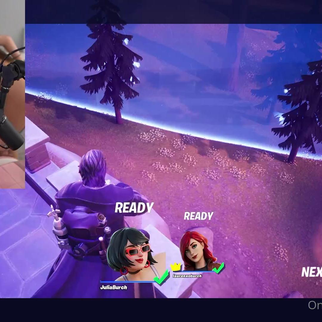 Burch twins Sexy Bikini Play Fortnite Livestream
