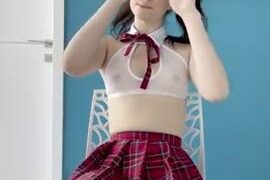 VikkyCandy School Girl Play With Dildo On Her Tiny Holes