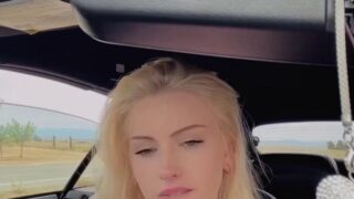 MSFIIIRE AKA Emily Taylor Nude Car Boobs Tease PPV Onlyfans Video Leaked